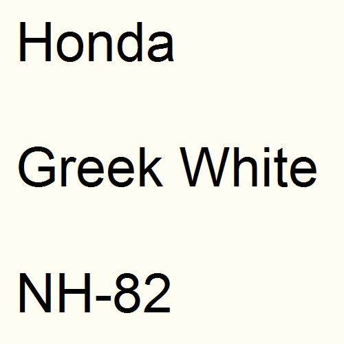 Honda, Greek White, NH-82.